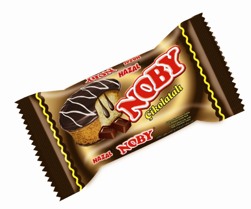 483 NOBY COCOA COATED CAKE W/H MILK CHOCOLATE SAUCE