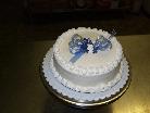 White Wedding Cake Topper