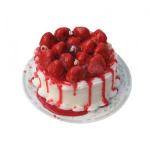 Strawberries   Cream Dream Bakery Cake Candle