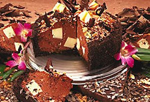 Chocolate Eruption Cheese cake