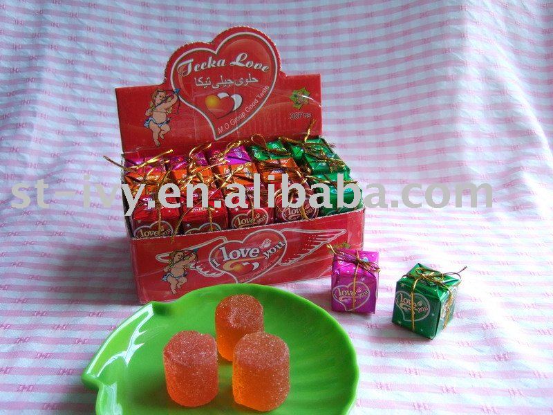 Jelly  candy  in  gift   box 