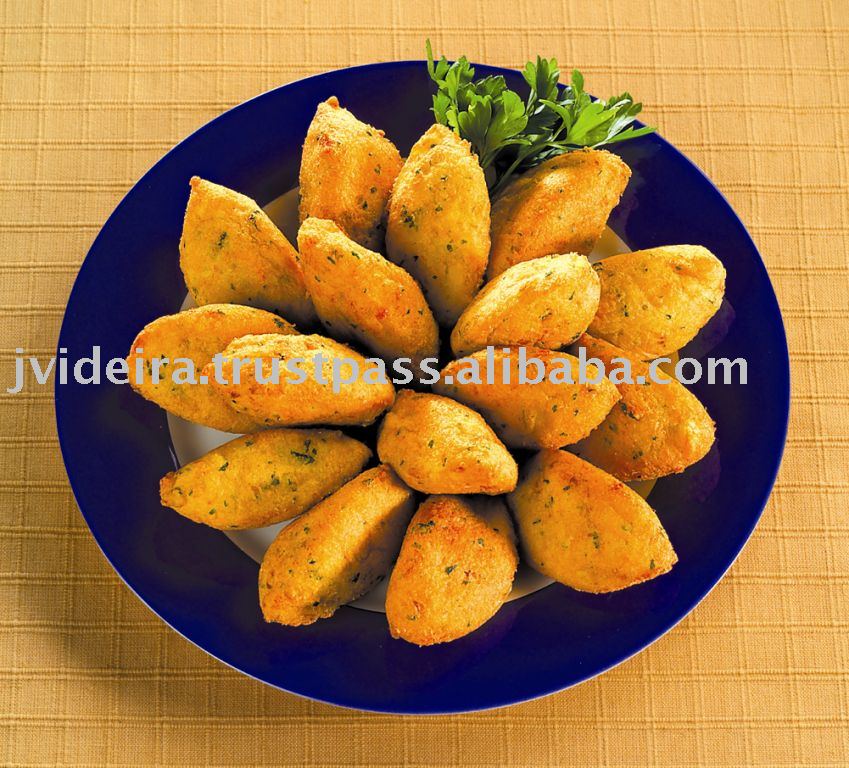 Frozen Codfish Cakes - after frying look