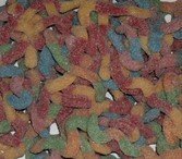 neon sour gummy worms