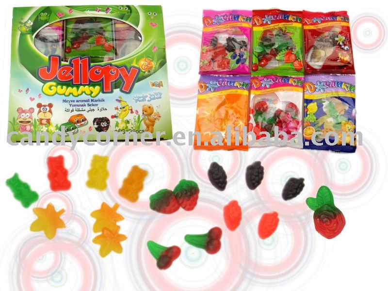 Assorted Fruit gummy candy,China EWIN price supplier - 21food