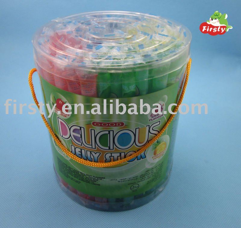 Delicious fruit jelly stick
