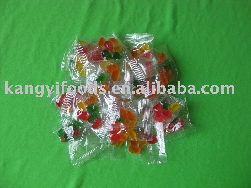 small orange shape gummy candy