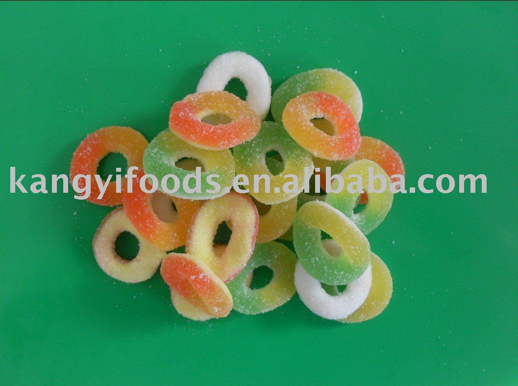 Sour  circle  shape gummy  candy 
