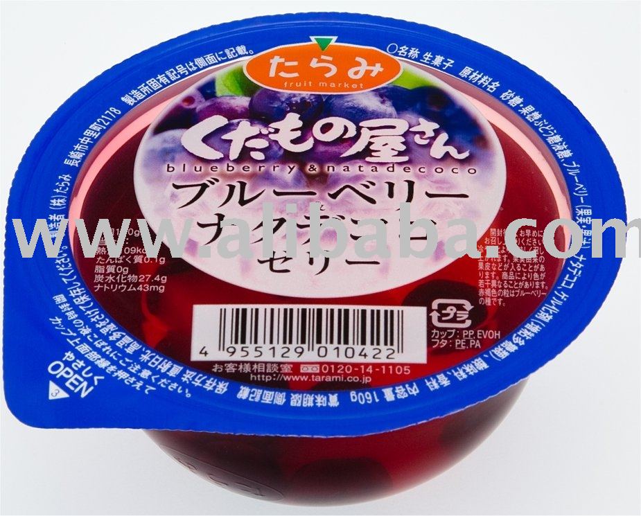 Tarami Fruits Jelly Blueberry Nata De Coco Products Japan Tarami Fruits Jelly Blueberry Nata De Coco Supplier