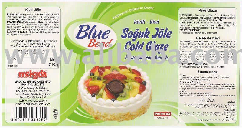 cold glaze   jelly (Kiwi)