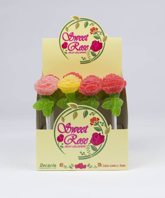 Rose Jelly Lollipop, Candy,  Sugar ,  Sweets 