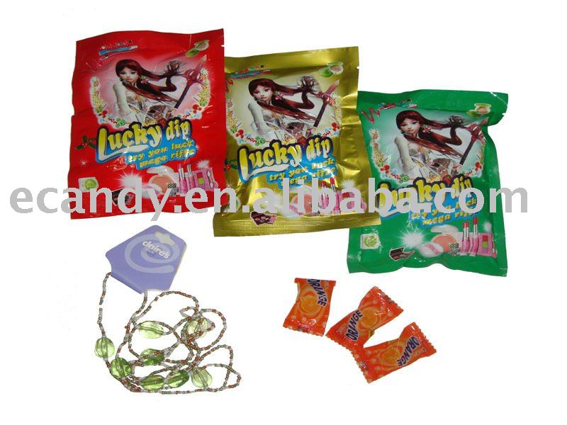 Toy with  candy , surprise   bag 