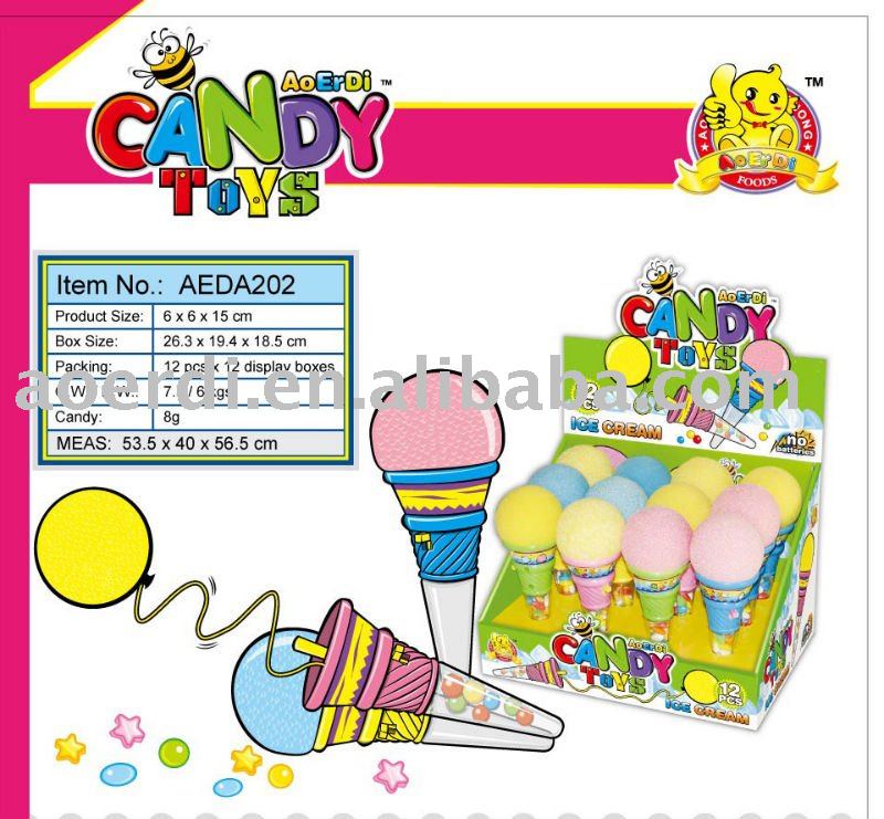 ice gream tube candy  toy