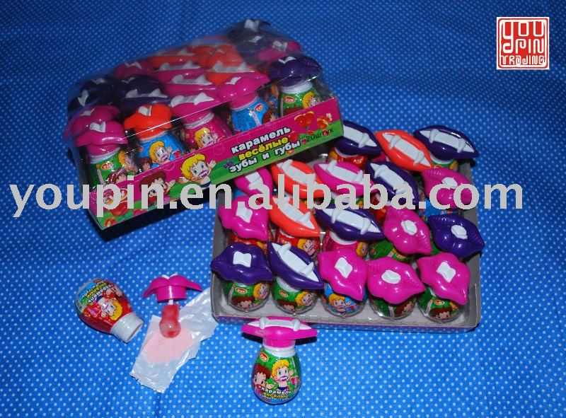 Lip  Candy   Toy / Lollipop  with Fruity Powder