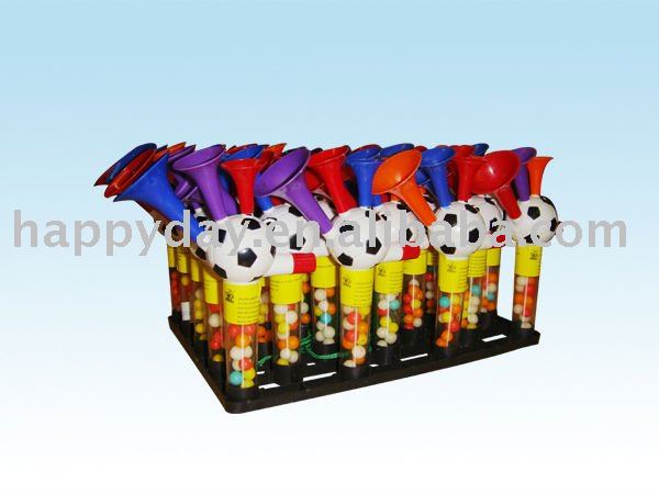 Football whistle with candy034025