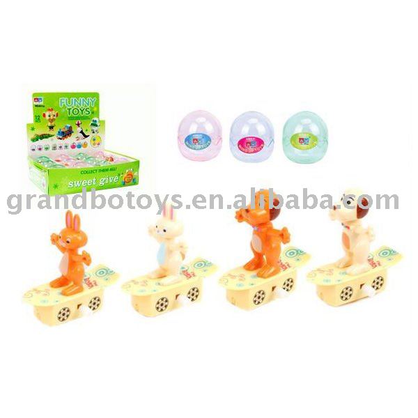 Mini  skateboard  animal candy toy