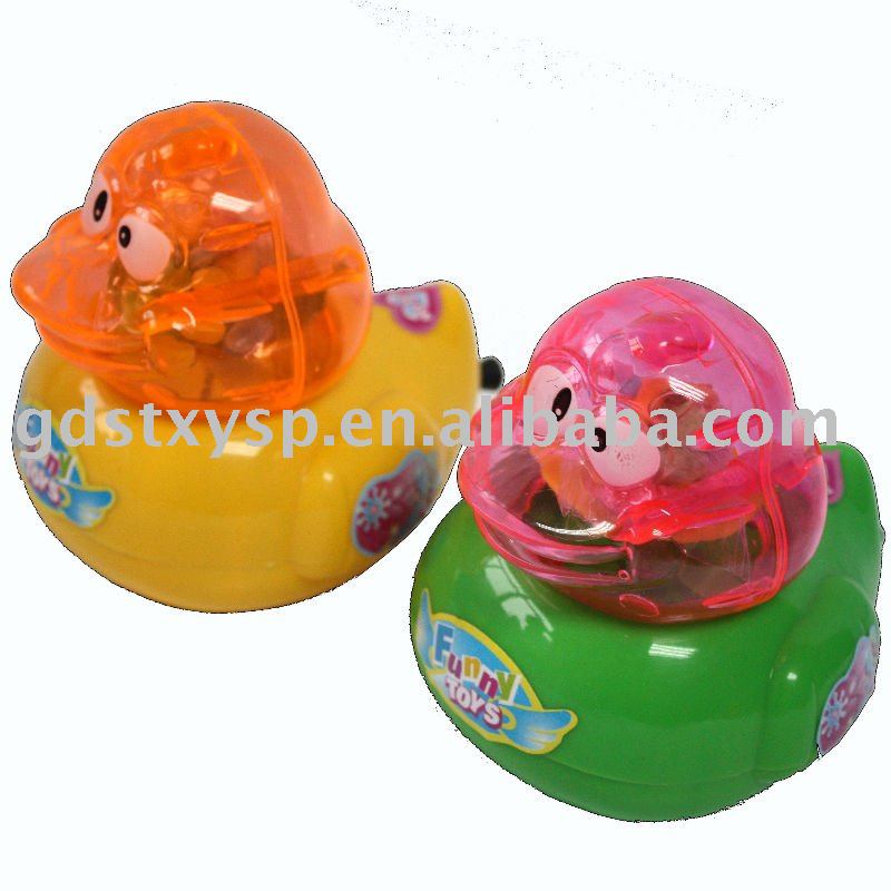 Pull  Flashing Duck Toy with Candy