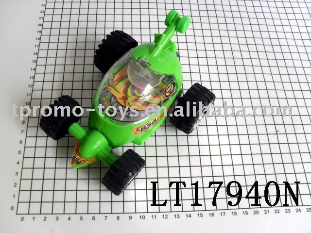pull line colorful police car candy toy