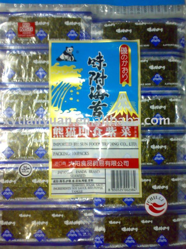  roasted   seasoned   seaweed 