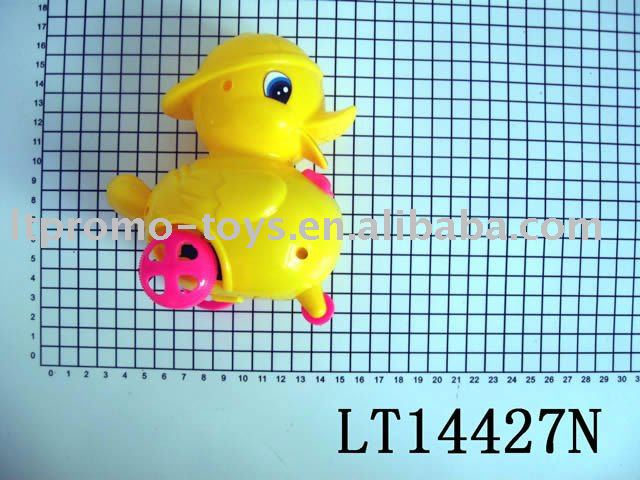 big pull line cute  duck  candy  toy 