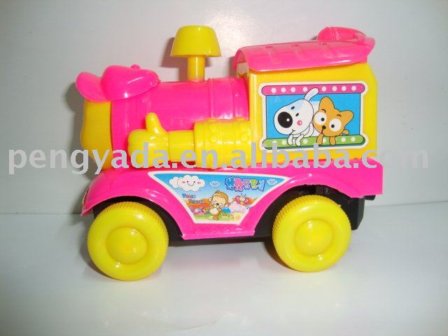 pull line cartoon train candy toy