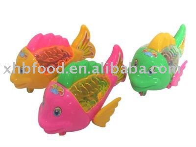 XHB-0451 Pull  String  Toys Candy  Plastic  Light Fish