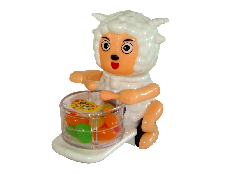 little sheep on skateboard  toy candy