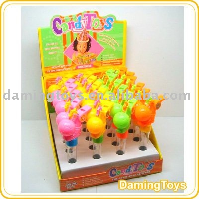 FOOTBALL WHISTLE CANDY TOYS(817TUBE)(24PCS/BOX)