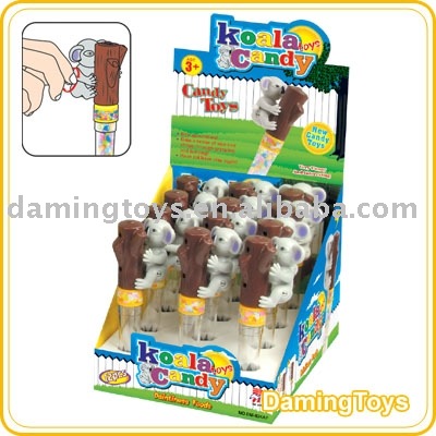 WIND UP KOALA  CANDY TOYS(817TUBE)(12PCS/BOX)