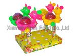 pull line lighting rabbit toy candy