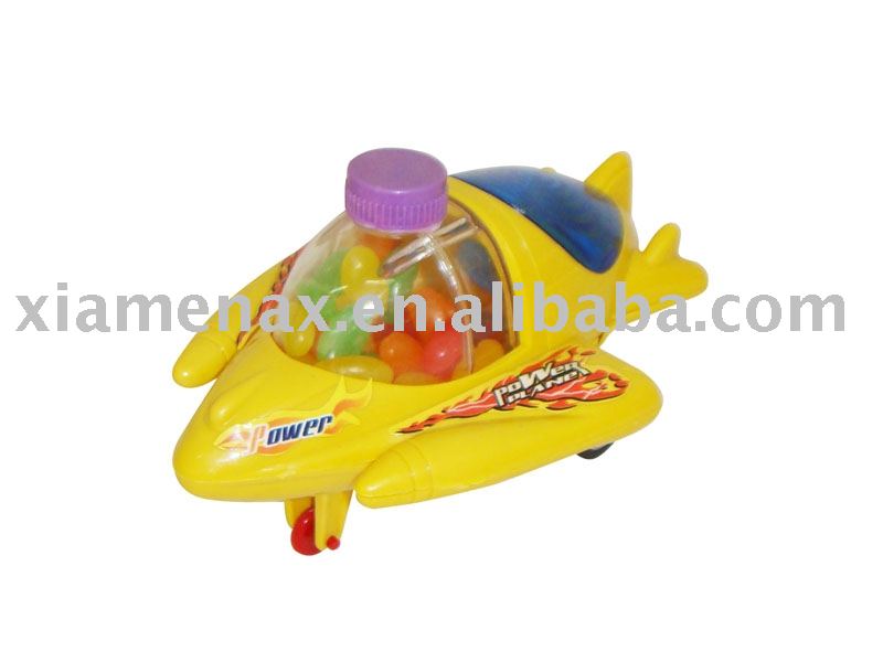 Outer space lighting airplane toy candy