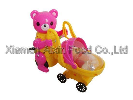 bear shopping car toy candy