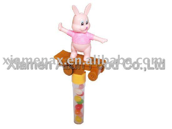 rabbit on skateboard toy candy