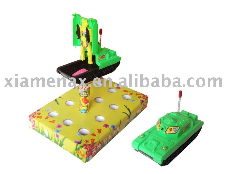 pull line flexible tank toy candy