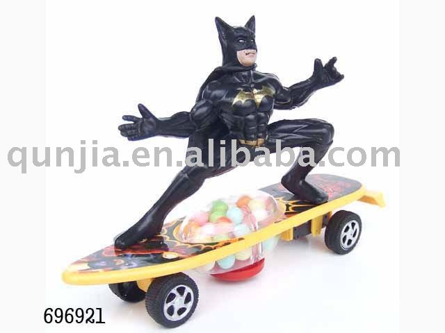 plastic  finger  toy pull back batman  finger  board
