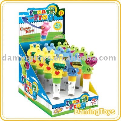 FUNNY FROG CANDY TOY(817TUBE)(12PCS/BOX)