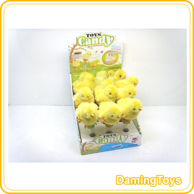  Wind   up  chicken candy toy