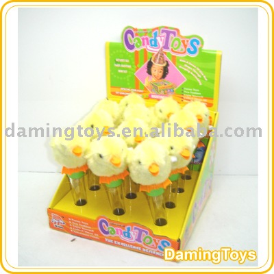 Wind up duck candy toy