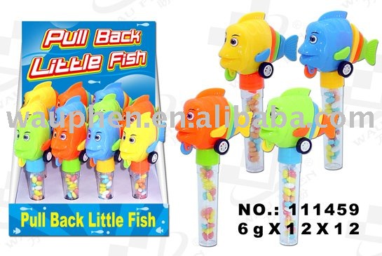 Pull Back Little Fish Toy Candy(111459)