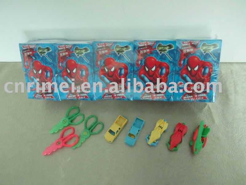 Spider man car toy with candy