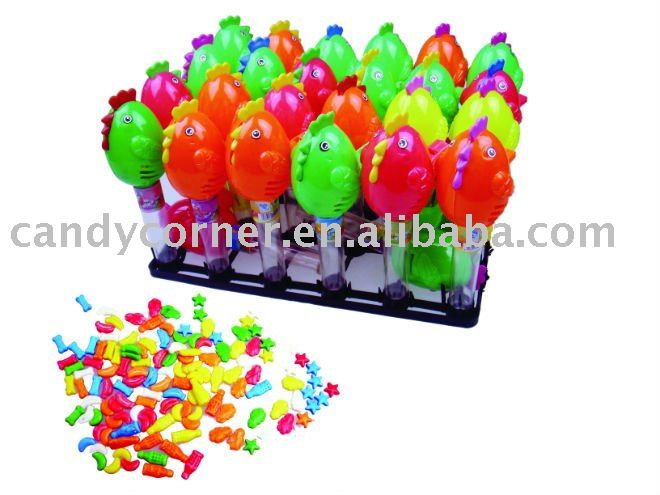 chicken toy candy with whistle
