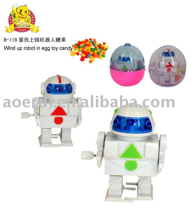 Wind up  robot   toy  candy( AEDB119)
