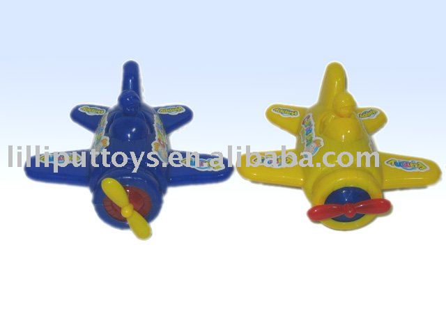 Candy toy pull-string plane