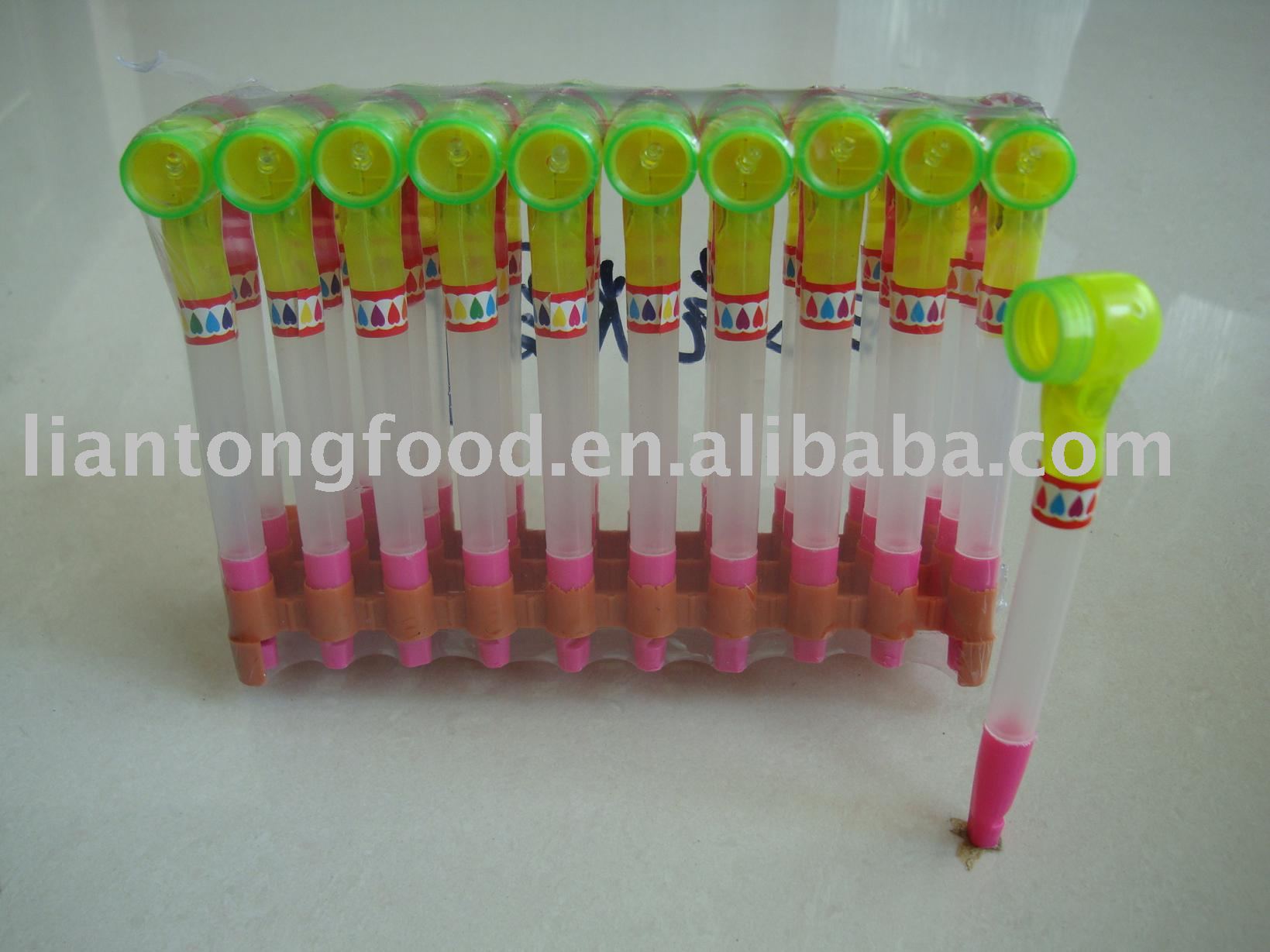 Tobacco Pipe toy  candy with whistle