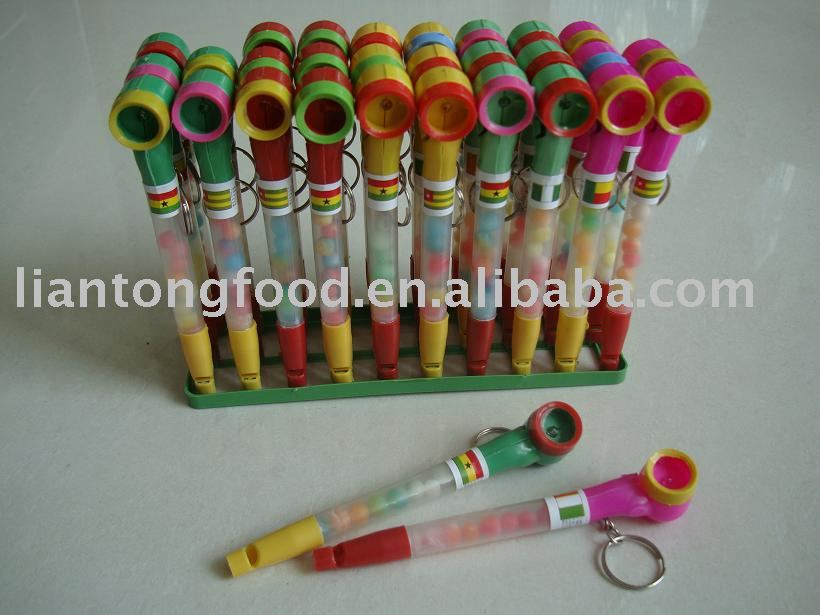 Tobacco Pipe Toy Candy with whistle