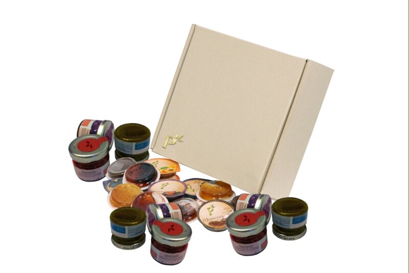 Portions (alveoles) with Fruit  Jams , Bee  Honey  and Chocolate cream 15g - 30g for catering