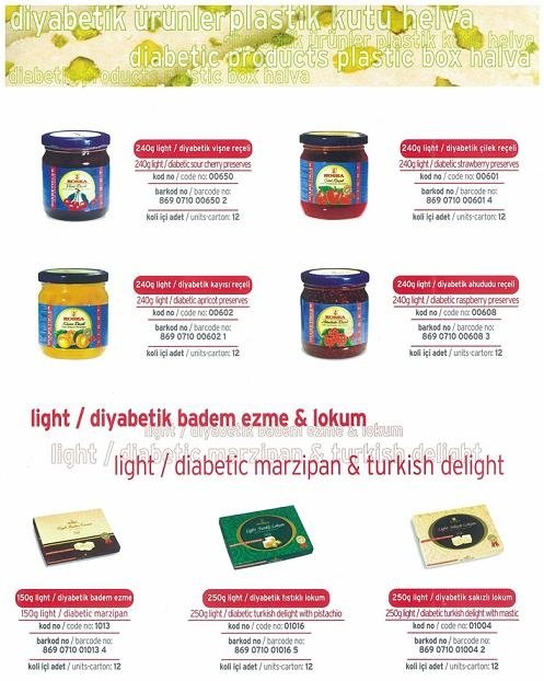 Light/Diabetic Halvah- Fruit preserves