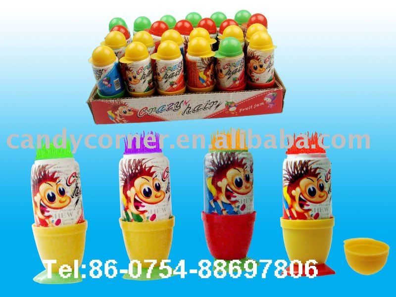 crazy hair fruit jam candy