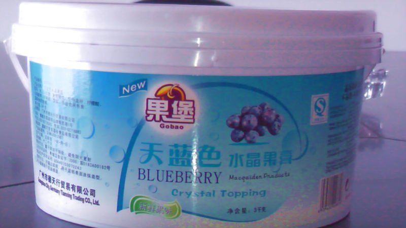 blue berry crystal topping fruit jam for birthday cake making
