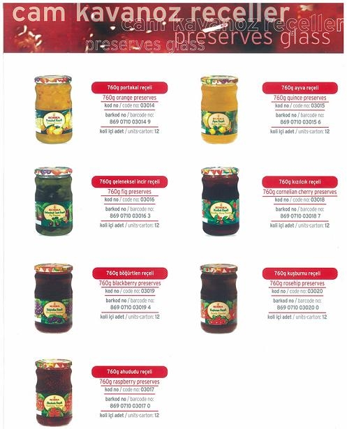 Preserves - 760 gr in glass jar