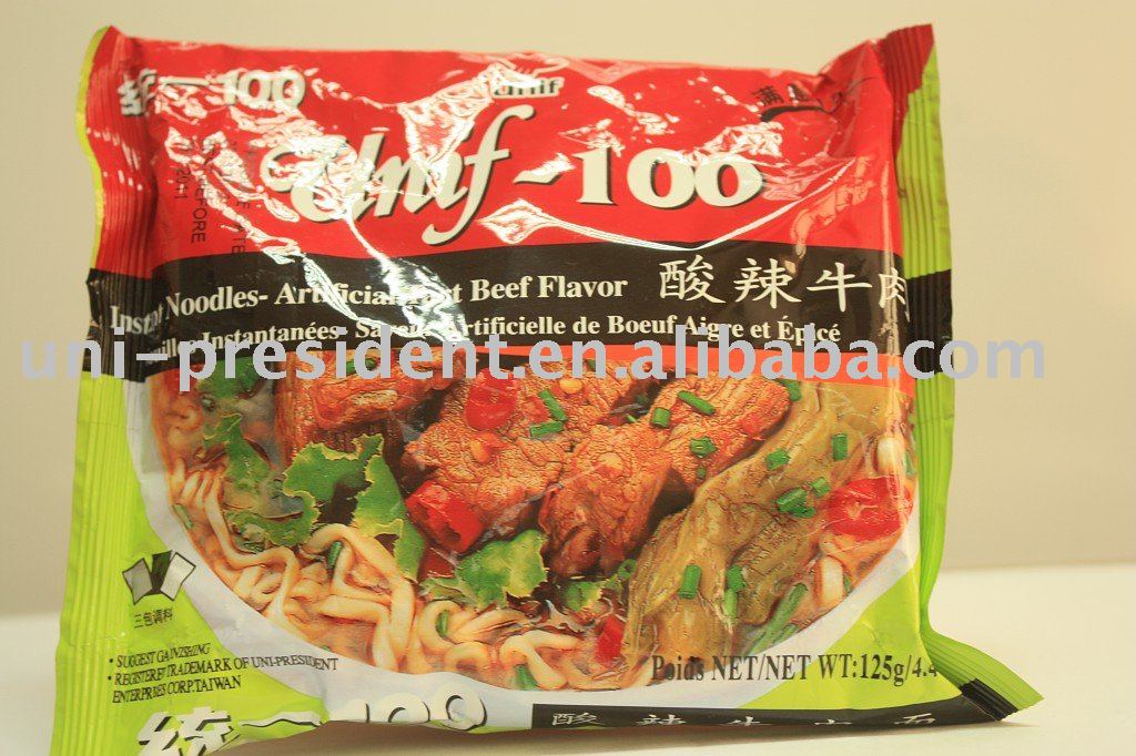 Artificial Tart Beef Flavor instant noodles